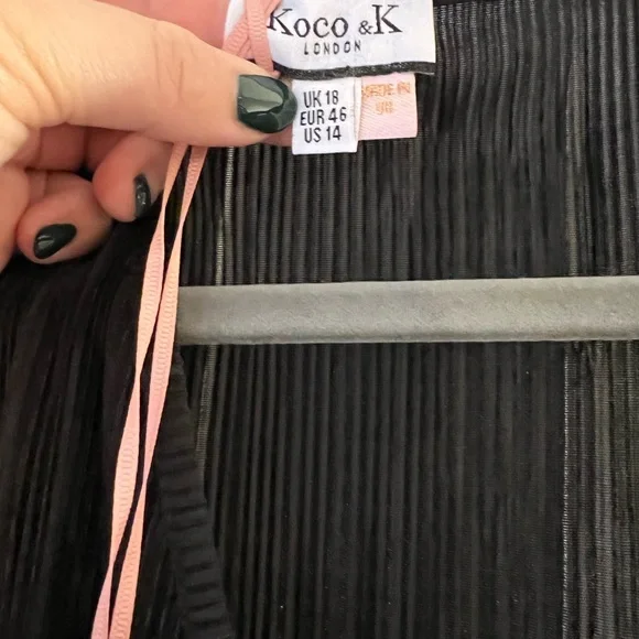 Wrap front black body suit - Picture 8 of 9